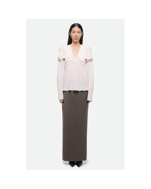 Helmut Lang Silk Scarf Top - Pink