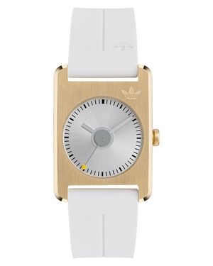 adidas Rectangular Dial Silicone Strap Watch, 31Mm - White