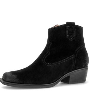 Gabor Skye Leather Bootie - Black