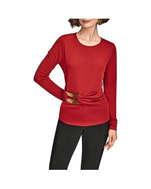 Donna Karan Bar Hardware Top - Red