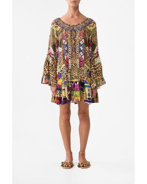 CAMILLA Embroidered Ever After A-Line Frill Mini Dress | Lyst CAMILLA Embroidered Ever After A-Line Frill Mini Dress | Lyst
