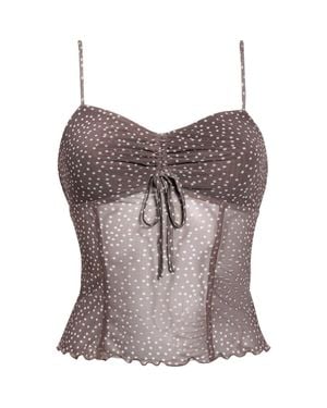 BP. Mesh Camisole - Brown