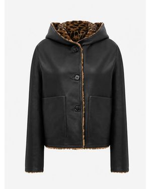 Mine Bilgi Fantasia Reversible Merino Shearling Jacket - Black