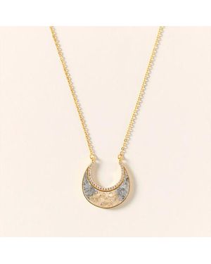 Uncommon Goods Sliced Raw Diamond Crescent Necklace By Shana Gulati - White