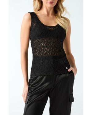 Guess Matilde Lace Tank Top - Black