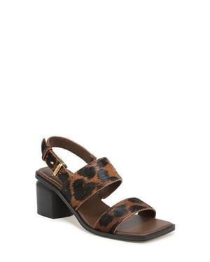 Sarto Rory Genuine Calf Hair Slingback Sandal - Brown