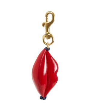 Clare V. Lips Key Fob - Red