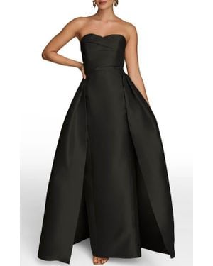 Donna Karan Strapless Gown - Black