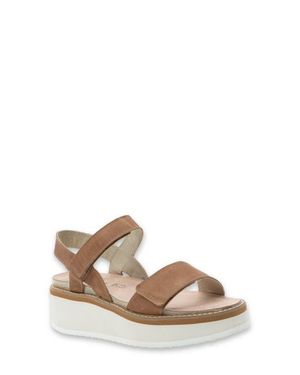 Naot Meringue Wedge Sandal - Brown
