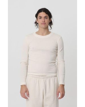 EVERYBODY.WORLD Rib Long Sleeve - White