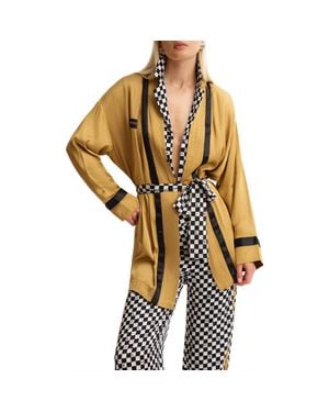 BLKSWN Swn Love Silk Robe - Yellow