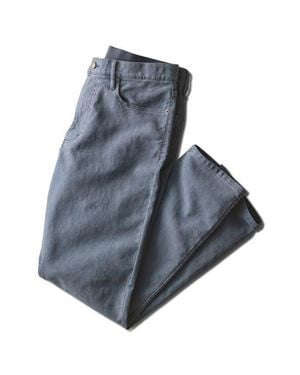 Marine Layer Flex Terry Slim Straight 5-Pocket Pants - Blue