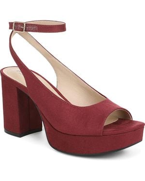 LifeStride Aliyah Ankle Strap Platform Sandal - Red