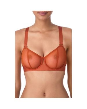 DKNY Sheers Strapless Underwire Bra - Orange