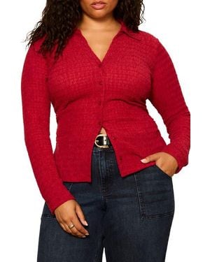Sanctuary Juno Textured Button Front Shirt