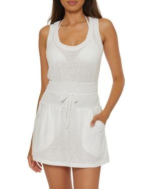 Becca Beach Date Burnout Cover-Up Dress - White