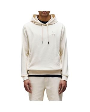 Psycho Bunny Kai Twill Texture Cotton Blend Hoodie - Gray
