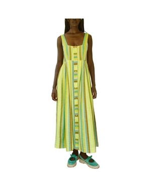 Ace & Jig Ginger Button Front Ankle Length Dress - Green