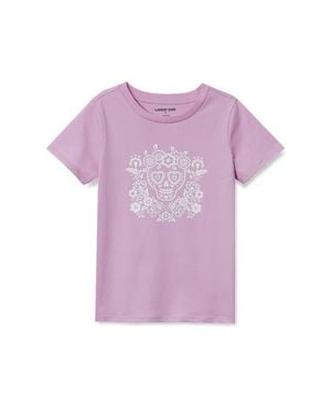 Lands' End Girls Graphic Tee - Purple