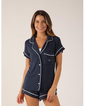 Softflex Cuddle Up Pajama Set - Blue