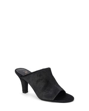 Matisse Dante Genuine Calf Hair Slide Sandal - Black