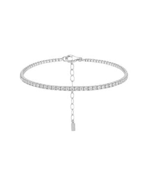 BEN ONI Pave Cz Tennis Anklet - Natural