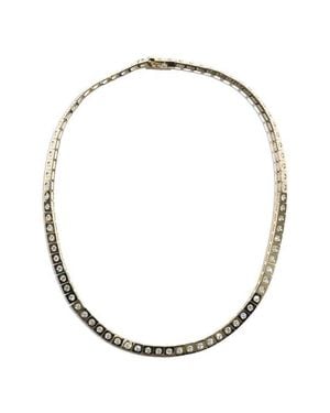 TYPE JEWELRY Leggo Diamond Tennis Necklace - Metallic