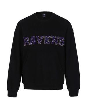 Cuce Baltimore Ravens Chenille Jeweled Sweatshirt - Black