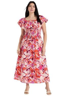 June + Vie Smocked Bubble Dress - Red