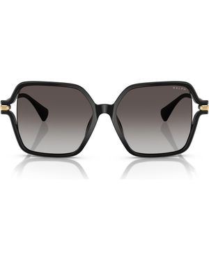 Ralph 56Mm Gradient Square Sunglasses - Brown