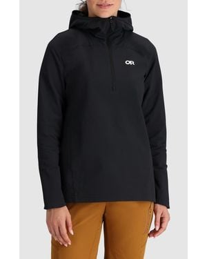 Outdoor Research Freewheel Mtb Half Zip Hoodie - Black
