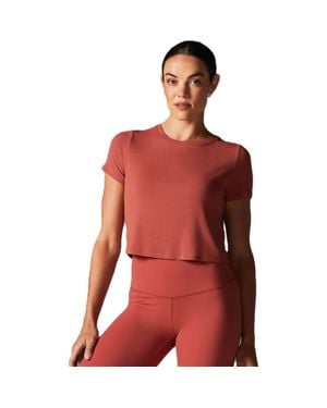 Tavi Ribbed Tee - Red