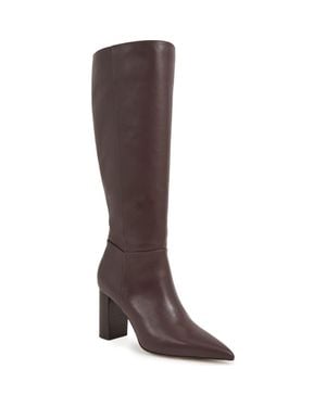 Reiss Bianca Pointed Toe Knee High Boot - Brown