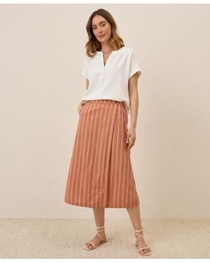 Pact Canopy Linen Wrap Skirt Made With Organic Cotton - Natural