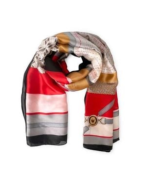 Youzey The Royal Faux Silk Scarf - Red