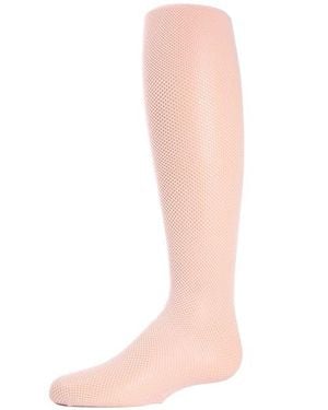 Memoi Kid's Mini-Net Fishnet Tights - Pink
