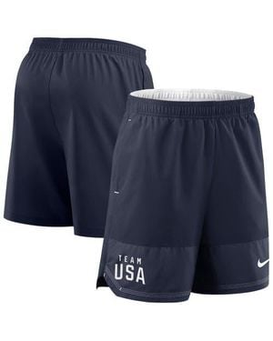 Nike Team Usa Dri-Fit Woven Shorts - Blue