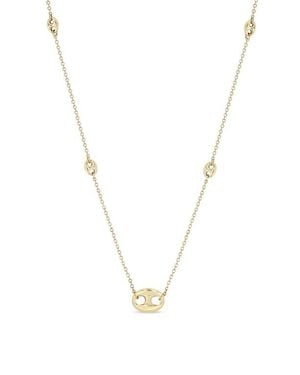 Zoe Chicco Mariner Station Necklace - Blue