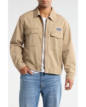 Brixton Trademark Cotton Garage Jacket - Natural