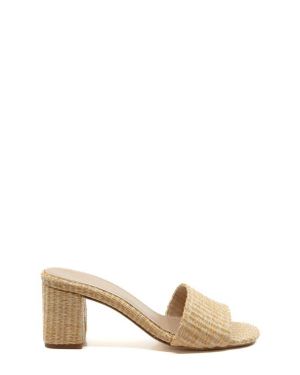 Andrea Gomez Claudia Raffia Mule - Natural