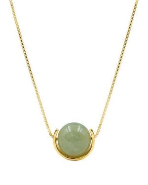 seree Nephrite Bead Necklace - White