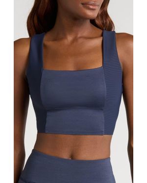 Travis Mathew Moveknit Sport Crop Tank - Blue