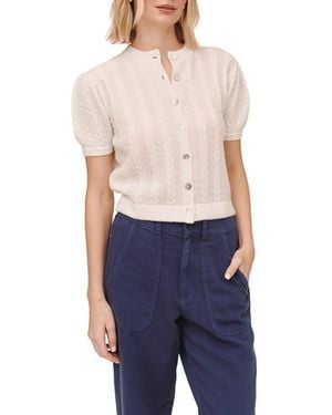 Bella Dahl Short Sleeve Cardigan - Blue