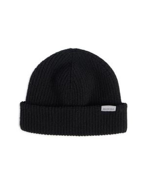 Balenciaga Rib Wool Beanie - Black