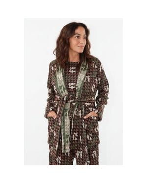 Ace & Jig Ryan Wraparound Fitted Robe Jacket - Brown