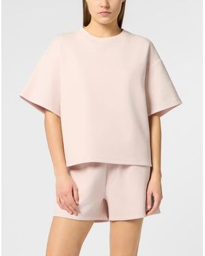 Philipp Plein Round Neck T-Shirt Icon Scratch - Natural