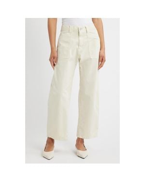 Moussy Pomonok Gusset Cargo Pants - Natural