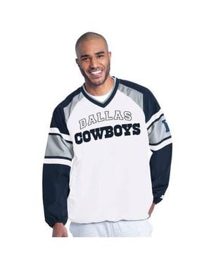 Starter Dallas Cowboys Infield Play Raglan Pullover Jacket - Blue