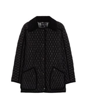 Burberry Floriston Quilted Nylon Barn Jacket - Black