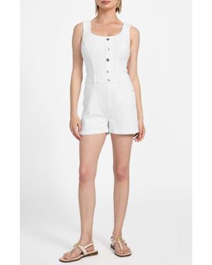 Guess Sunni Denim Romper - White